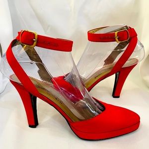 Yves St. Laurent Strappy Red Heels